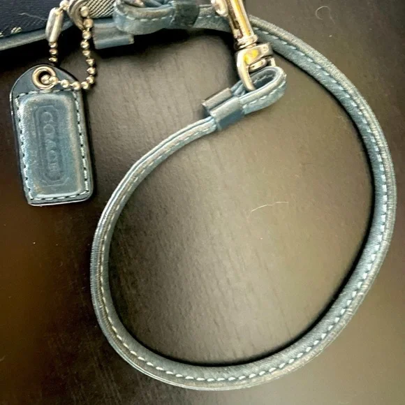 Blue Coach Wristlet - Picture 2 of 4